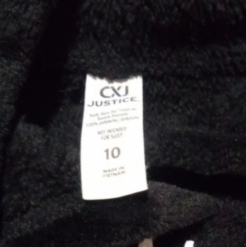 Justice Black Hoodie with Thumb Holes